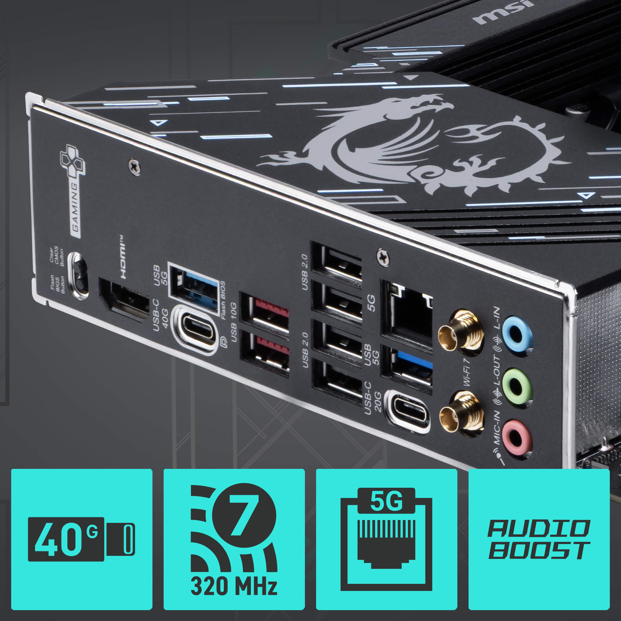 MSI X870E GAMING PLUS WIFI AM5 AMD X870E Motherboard